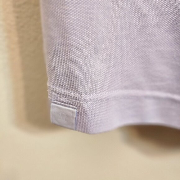 Lululemon Polo Shirt Purple Men M Golf Stretch Short Sleeve Cotton Blnd Sporty - Picture 14 of 14
